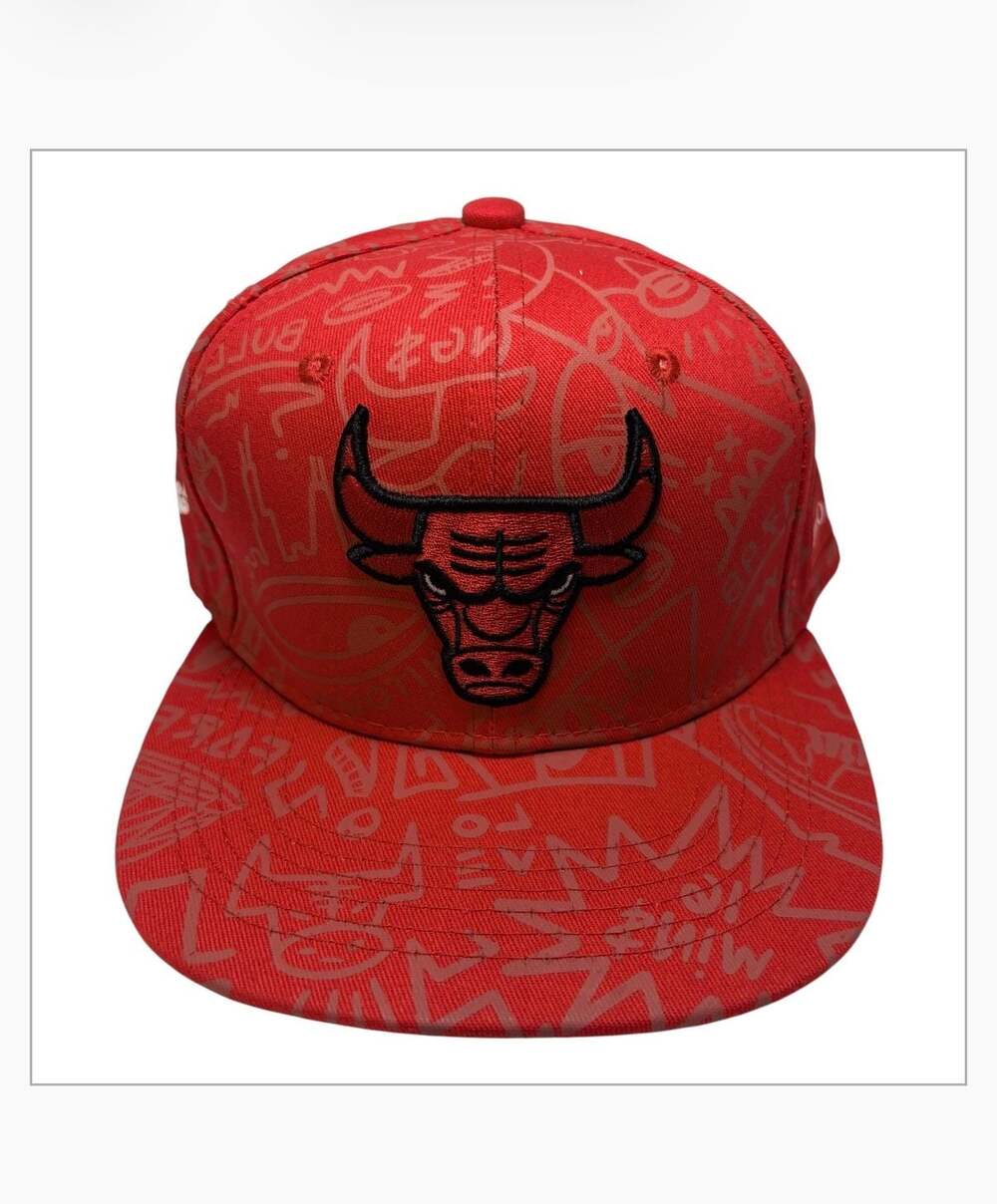 Chicago Bulls Artist Series Snapback Hat Red BMO Stadium Giveaway
